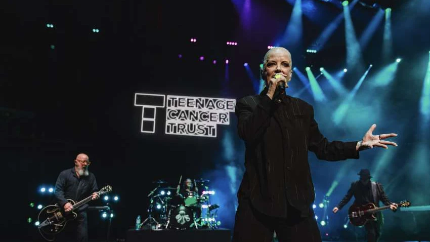 Shirley Manson of Garbage on stage at the Royal Albert Hall for Teenage Cancer Trust