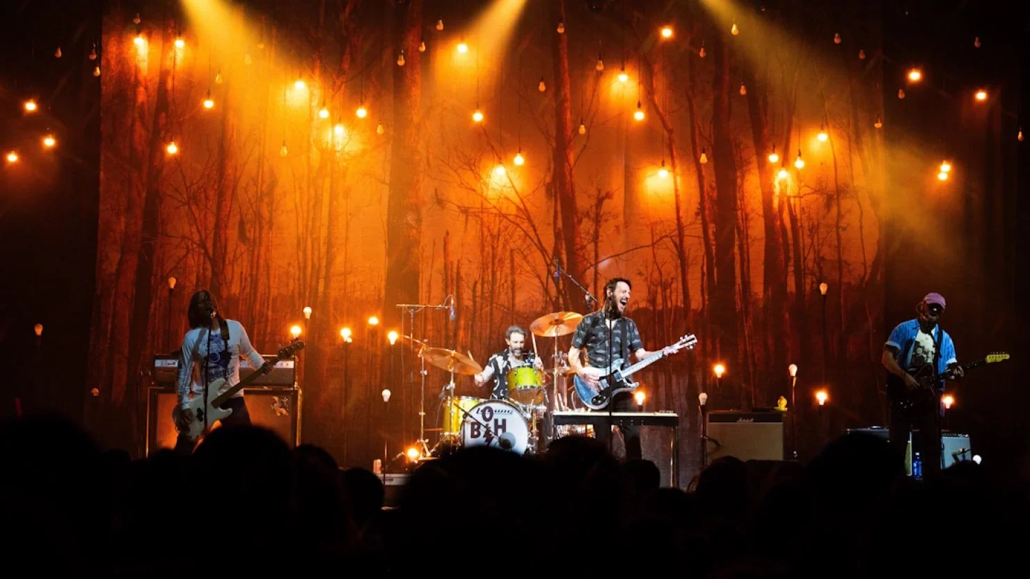 Band of Horses performing live on stage